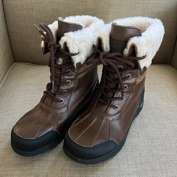 KIDS UGG Boots Size 3 BUTTE II CWR 1098890K WORCHESTER Waterproof Lined - Picture 2 of 13